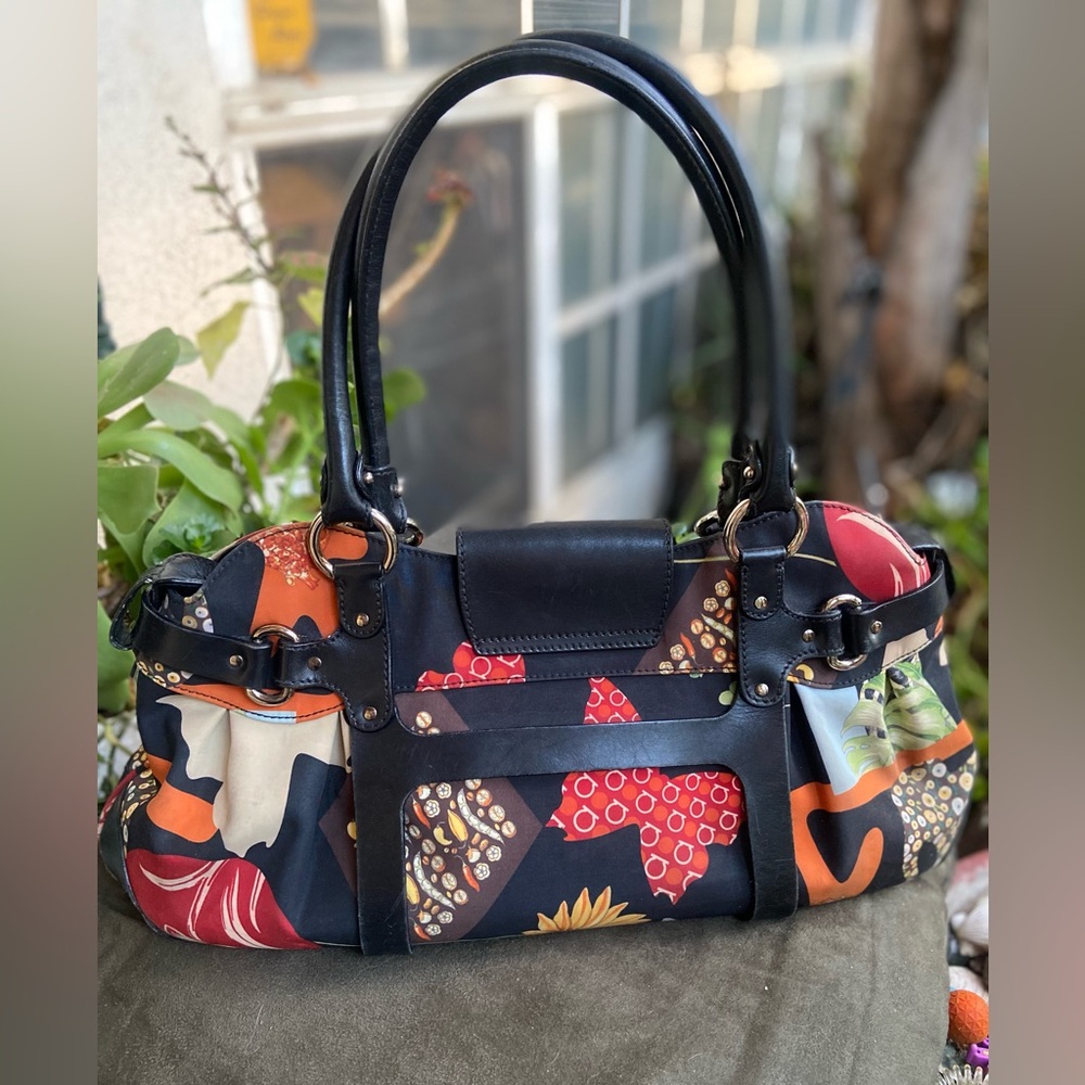 Salvatore Ferragamo Savannah Animal Handbag Multi Color - Picture 9 of 16